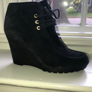 Michael Kors Black wedged booties